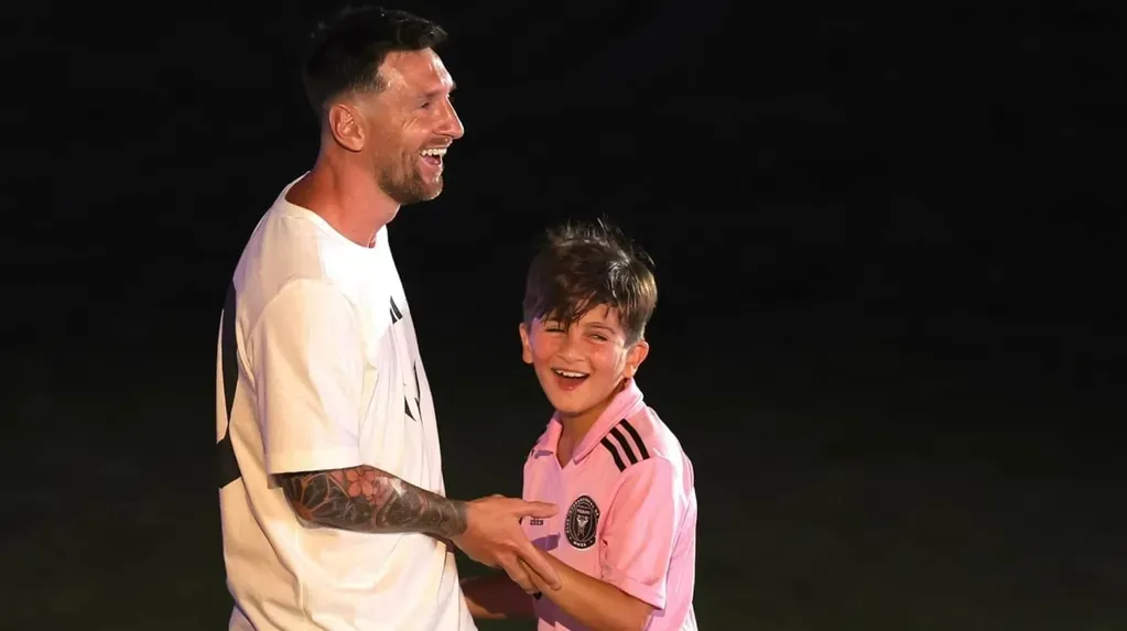 Hijo de tigre: el número que usó Thiago Messi en un amistoso del Inter Miami