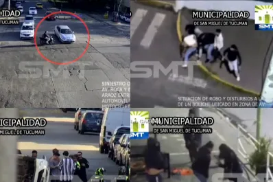 Accidentes de tránsito, robos pirañas y peleas: esto registraron las cámaras de seguridad de la Capital en la última semana
