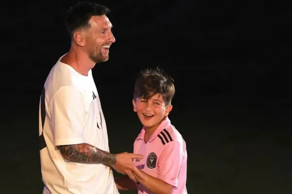 Hijo de tigre: el número que usó Thiago Messi en un amistoso del Inter Miami