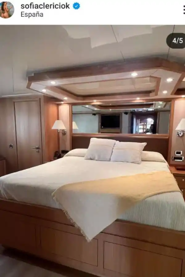 Una de las habitaciones de la lujosa embarcación