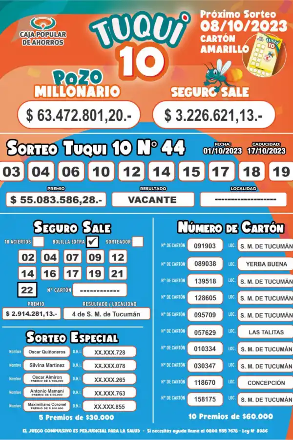 Resultados de Tuqui 10