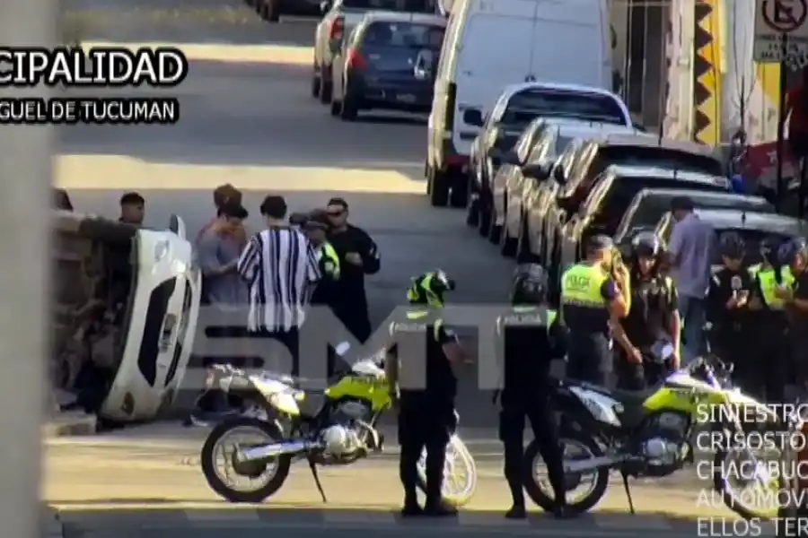 Accidentes de tránsito, robos pirañas y peleas: esto registraron las cámaras de seguridad de la Capital en la última semana