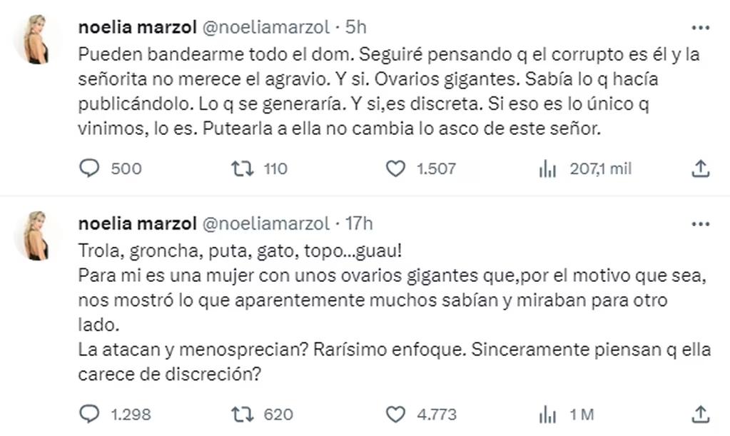 El descargo de Noelia Marzol tras las críticas a Sofía Clerici.