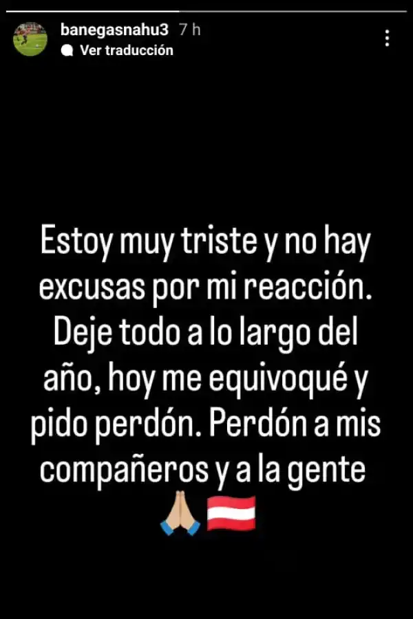 ¿Qué dijo Nahuel Banegas sobre su expulsión ante Deportivo Morón?