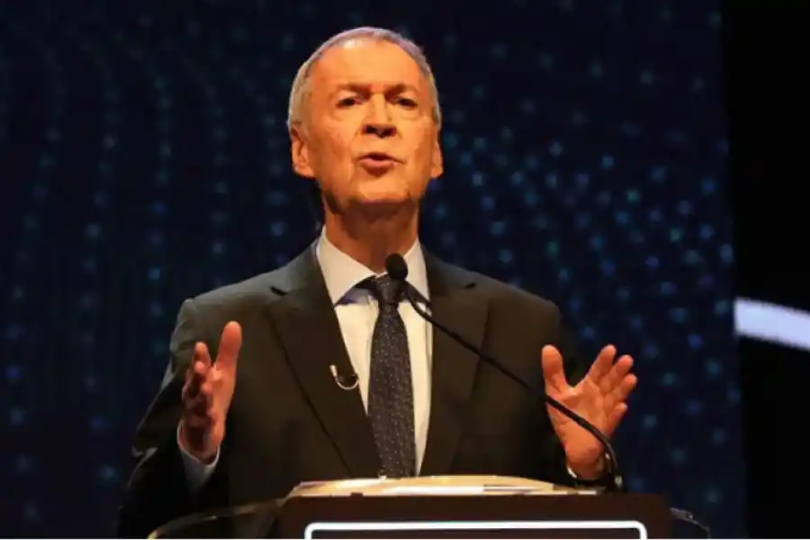 Juan Schiaretti en el debate presidencial.