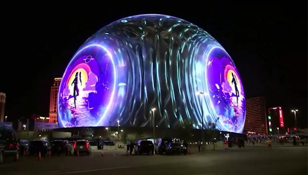 Cómo es el estadio esférico futurista que inaguró U2 en Las Vegas