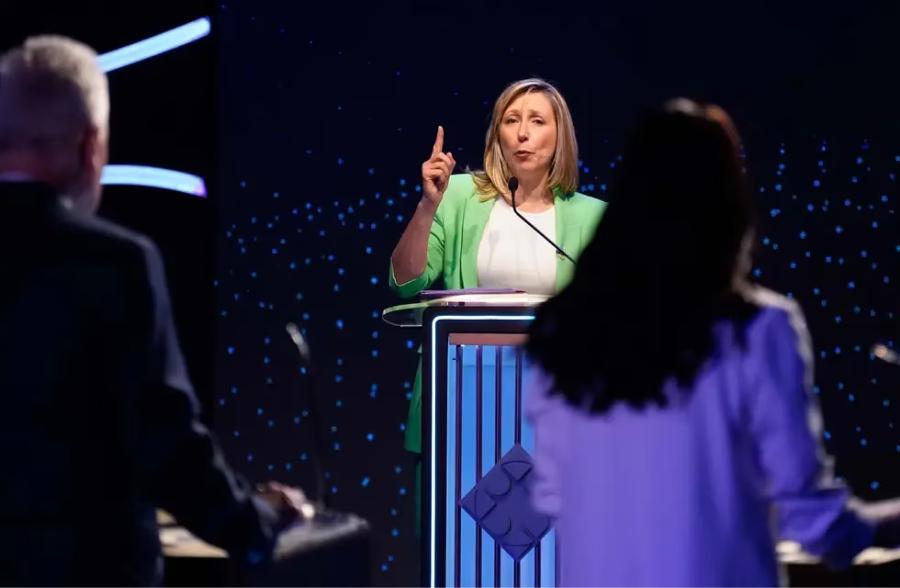 Myriam Bregman en el debate presidencial