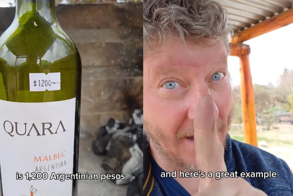 Un estadounidense invitó a los viajeros a traer dólares a Argentina para comprar vinos más baratos