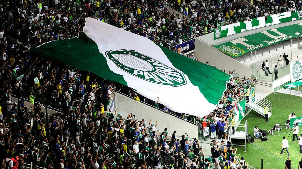 IMPONEN LA LOCALÍA. Los fanáticos de Palmeiras le ponen condimento a la previa de la revancha. FOTO DE INFOBAE