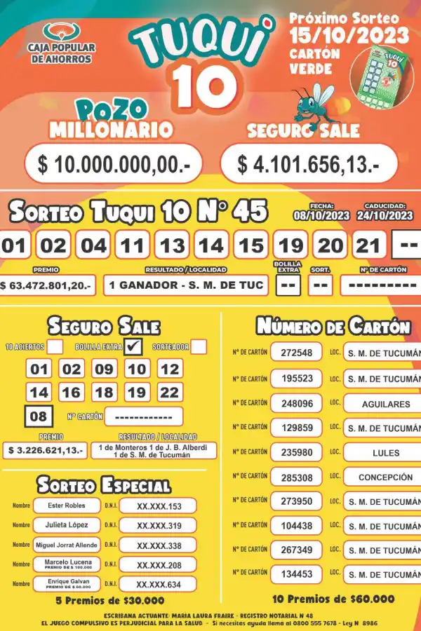 Tuqui 10 tuvo un ganador