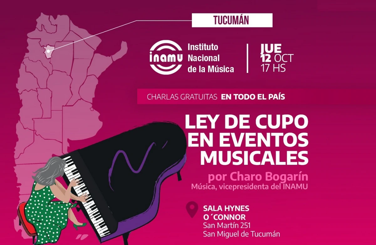 Debaten sobre la Ley de Cupo femenino en eventos musicales en Tucumán