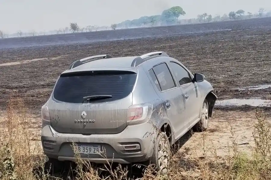 Por la quema de rastrojo se produjo un choque vehicular en cadena