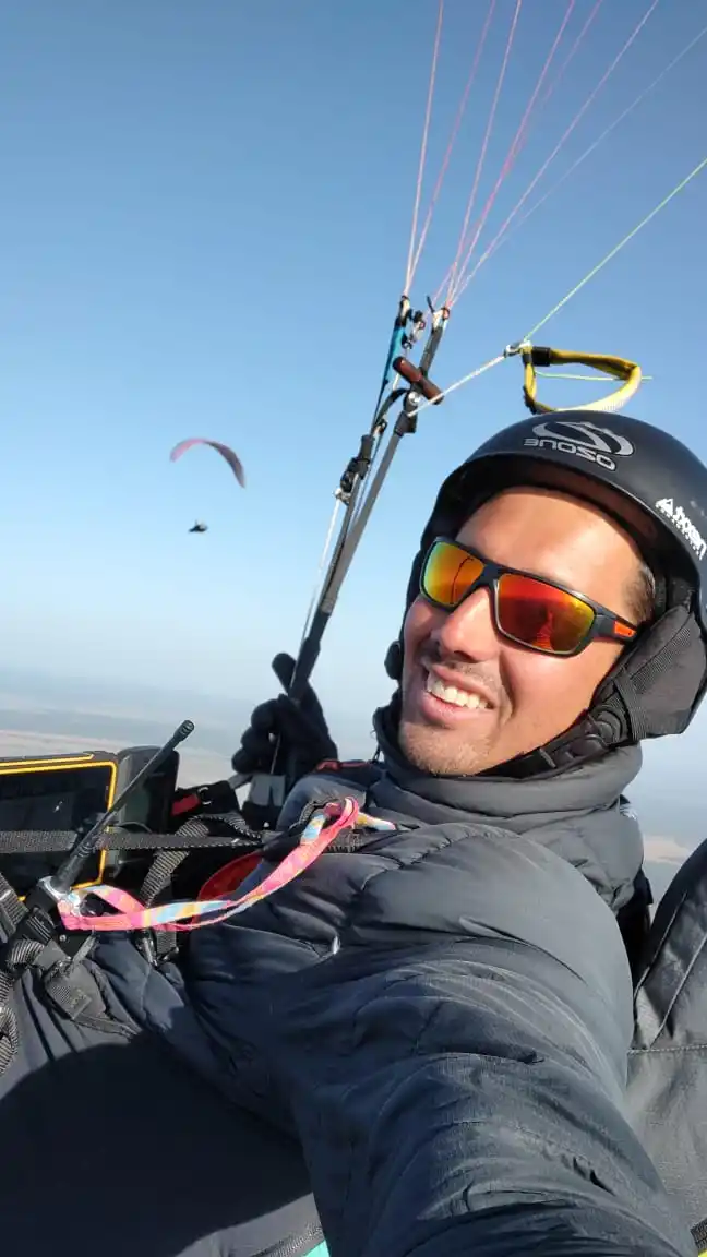 Ortiz, feliz en el aire