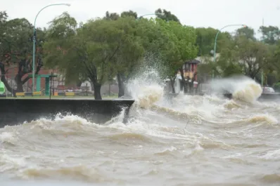 Alerta por la crecida del Río de la Plata: cuánto subió y dónde hubo inundaciones