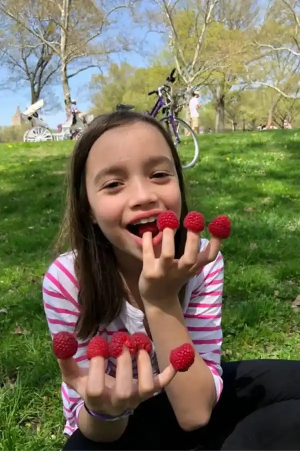 Helena Tuñón cuando era más chica
