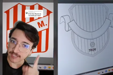 Al estilo Premier League, un diseñador mexicano mostró cómo sería el escudo de San Martín de Tucumán si fuera europeo