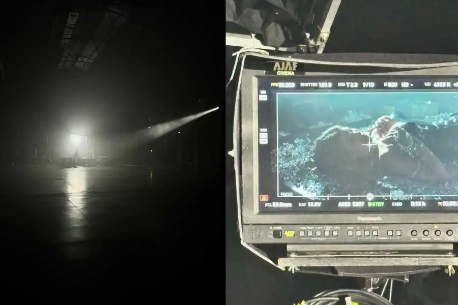 La filmación del primer tema de Wanda.