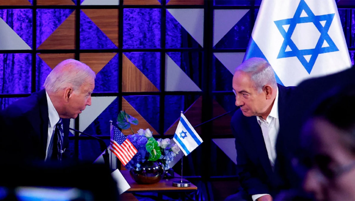 EN TEL AVIV. Joe Biden y Benjamin Netanyahu mantuvieron un encuentro en la capital israelí.