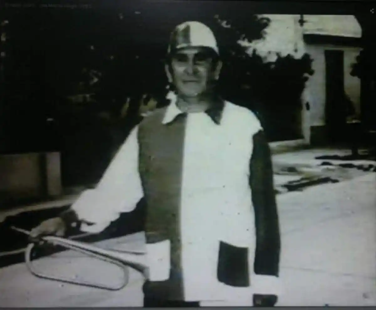 REGISTRO. Una de las pocas fotografías de Sapo Díaz. 