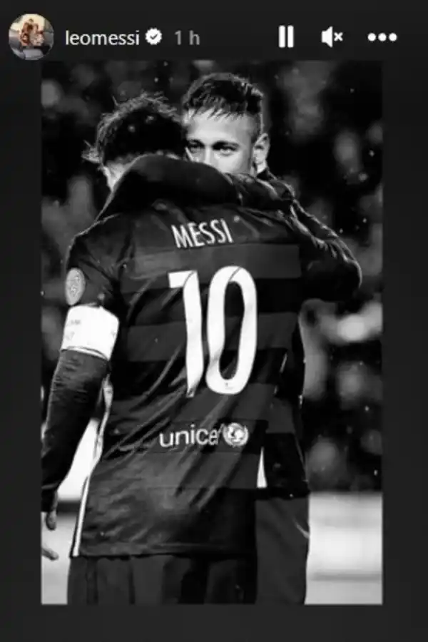 El mensaje de Messi a Neymar tras su lesión