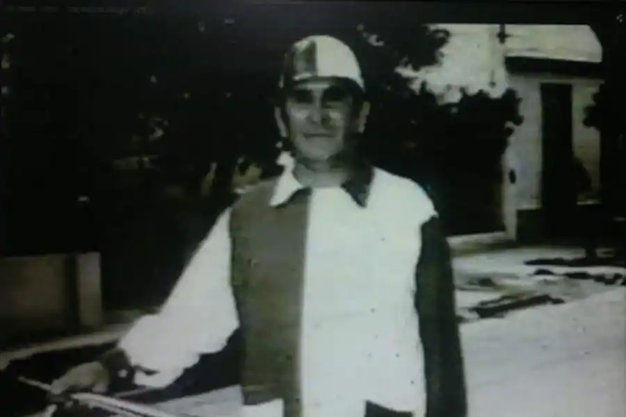 REGISTRO. Una de las pocas fotografías de Sapo Díaz. 