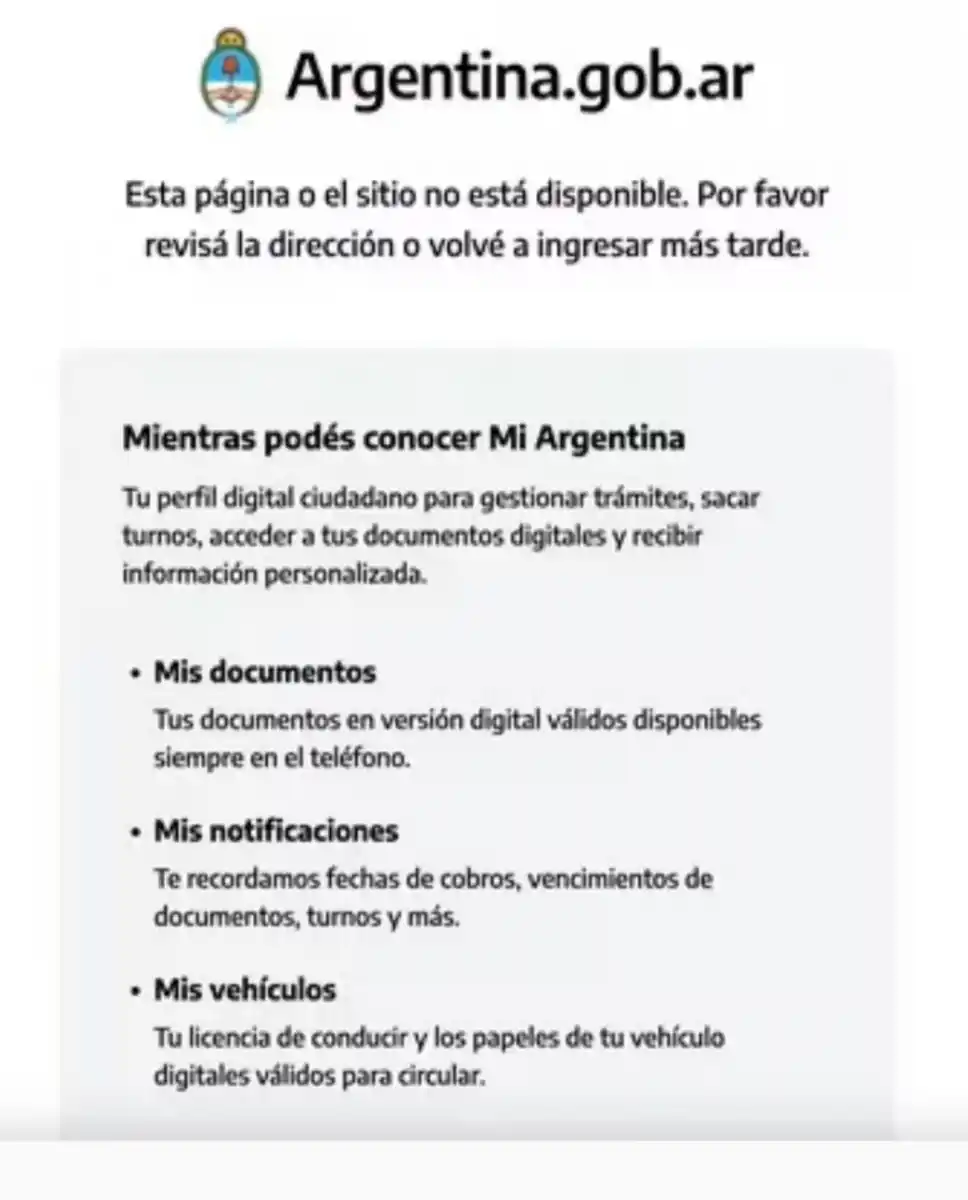 Una captura de la web luego del hackeo.