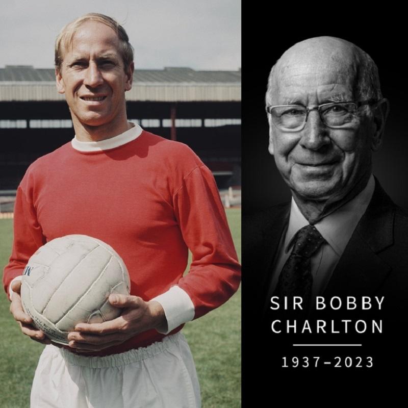Falleció Bobby Charlton, la máxima leyenda del fútbol inglés