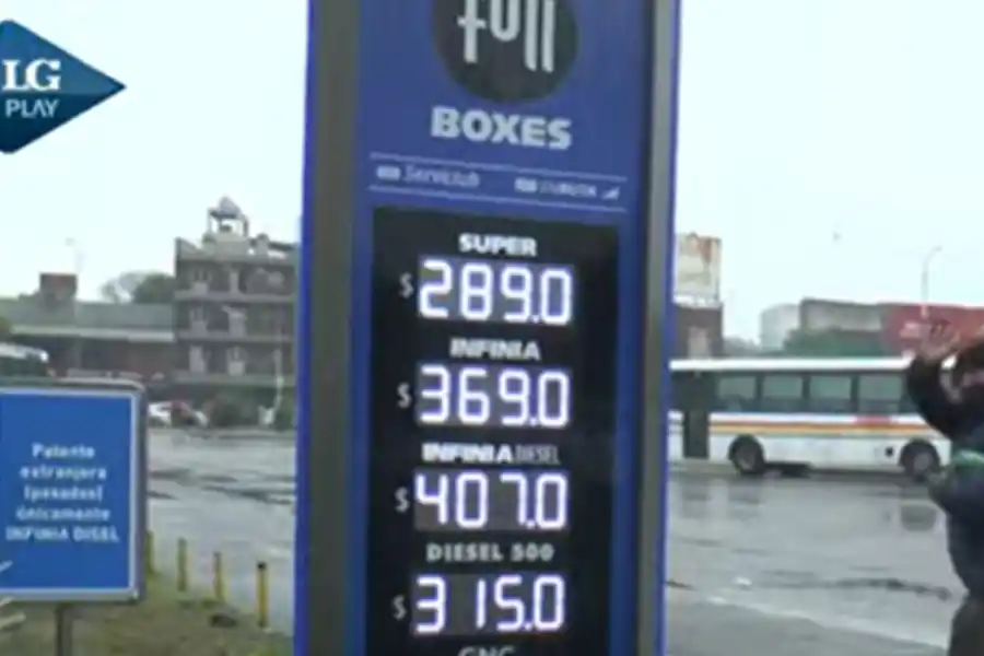 CAMBIOS EN LAS PIZZARRAS. Estos son los precios vigentes desde hoy en todas las estaciones de servicio de YPF en Tucumán. 
