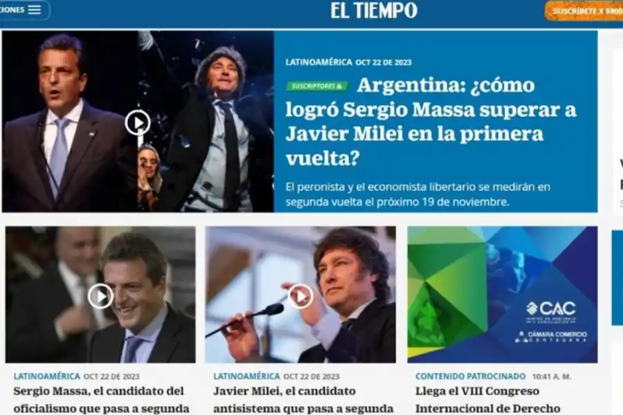 Sorpresa: así reflejaron los medios del mundo la victoria de Sergio Massa en las elecciones
