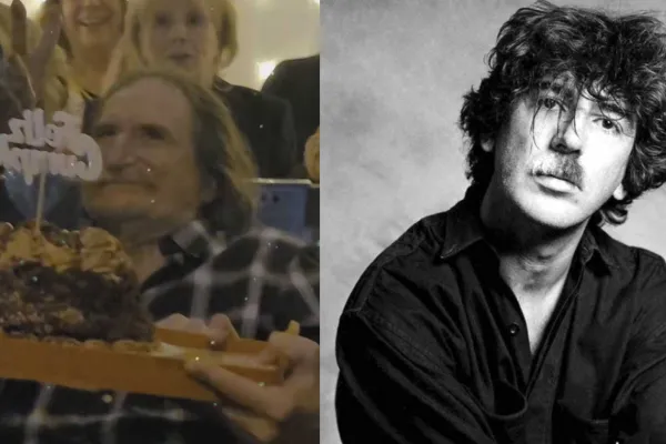 Video: con una sonrisa gigante Charly García festejó su cumpleaños