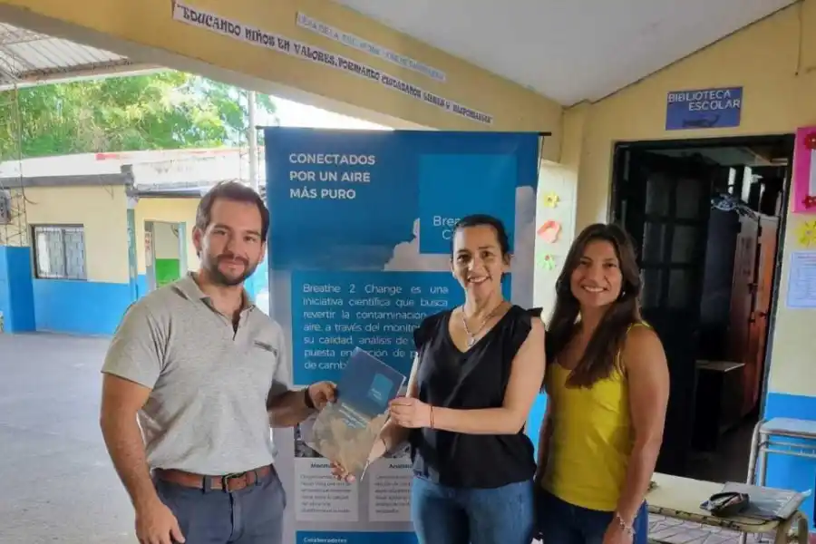 LA APLICACIÓN. En el mapa tucumano se puede ver la calidad del aire.