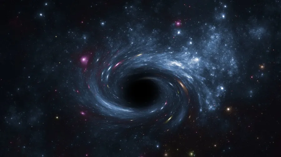 Imagen ilustrativa de un agujero negro