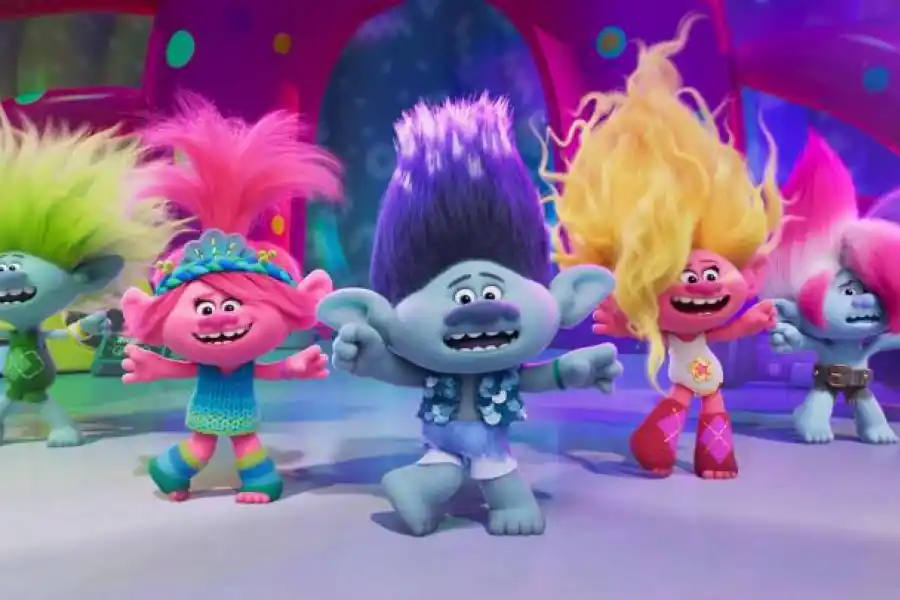 SIMPÁTICOS Y RUIDOSOS. La música vuelve a ser un componente de atracción en “Trolls 3”, la nueva entrega de los simpáticos seres pelilargos.