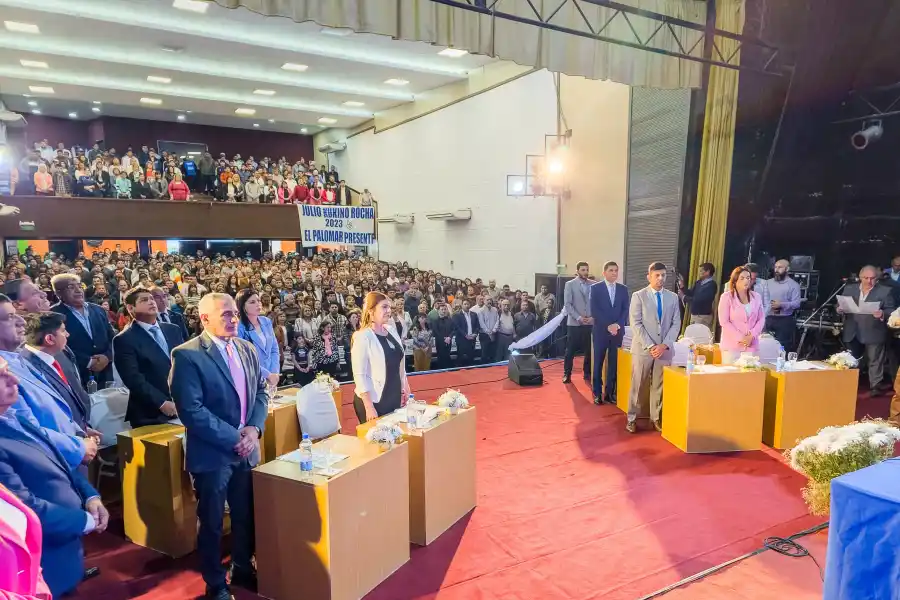 EN BANDA DEL RÍO SALÍ. Acto de asunción de autoridades del Concejo Deliberante.