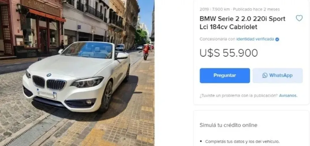 El valor del auto de Emanuel Noir en las concesionarias.