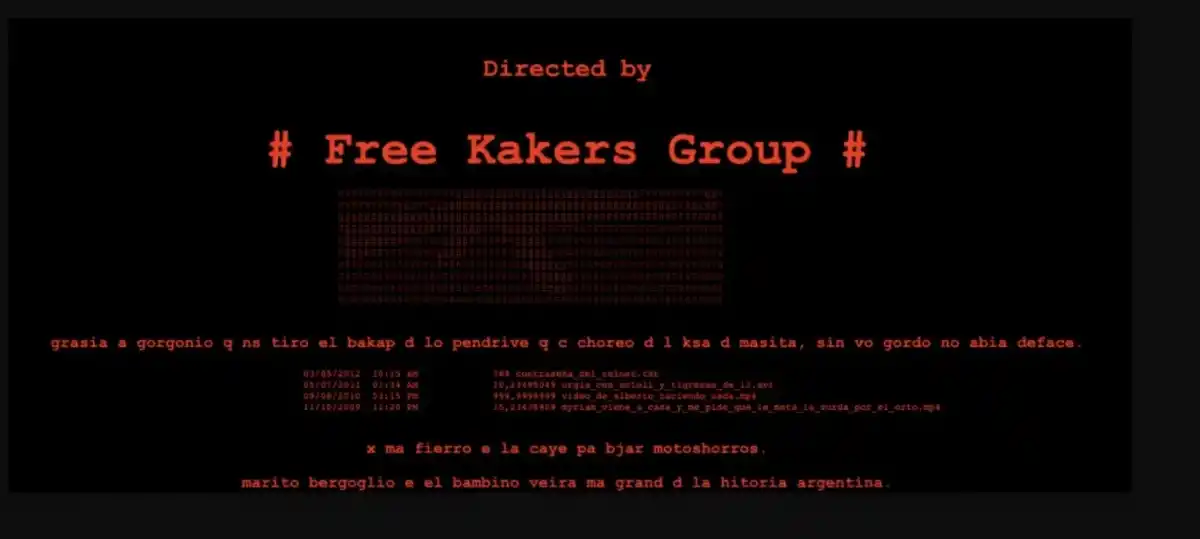 Hackearon la página web de Sergio Massa y pusieron enigmáticos mensajes