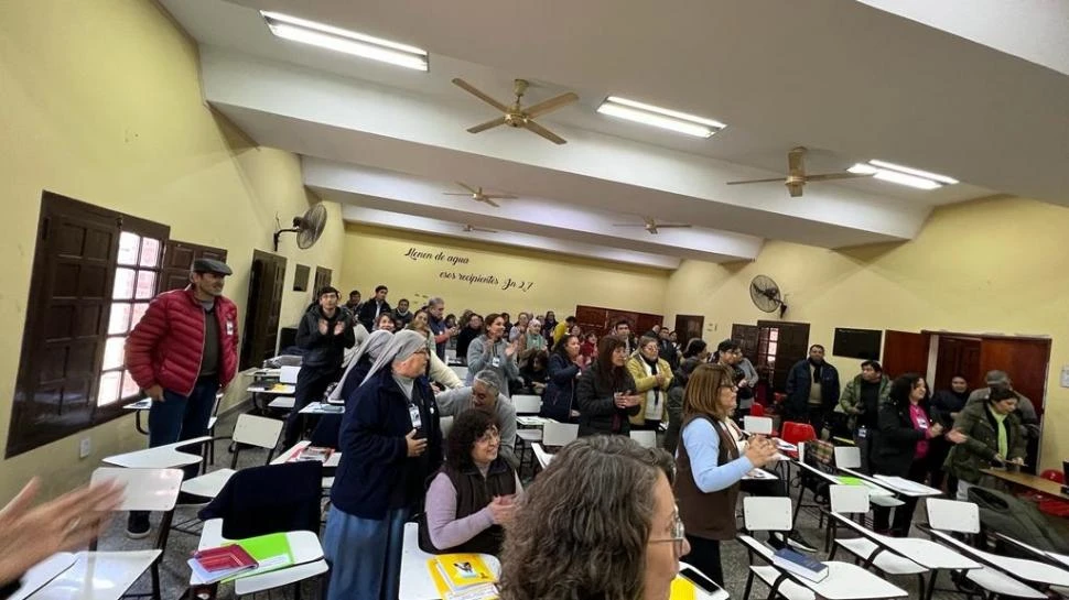 EN ACCIÓN. Una de las tantas actividades que el Centro Espiritual lleva a cabo en Tucumán y en el país.