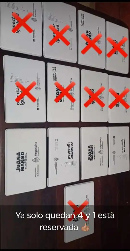 PLATA EN MANO. Una foto publicada tras una venta por $ 80.000.