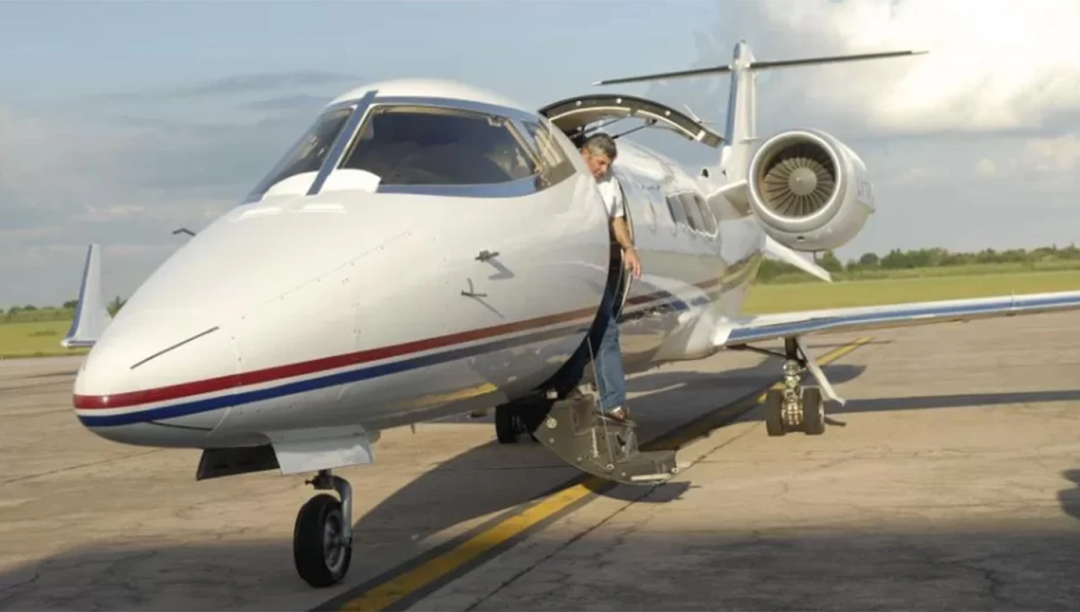 EL AVIÓN DE LA POLÉMICA. Por el Lear Jet, el PE pagó en 2012 casi U$S 8.000.000. 