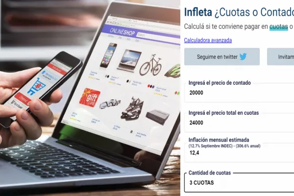 ¿Al contado o en cuotas? Una calculadora avanzada mide la inflación y explica cuál es la mejor opción según la compra que hagas