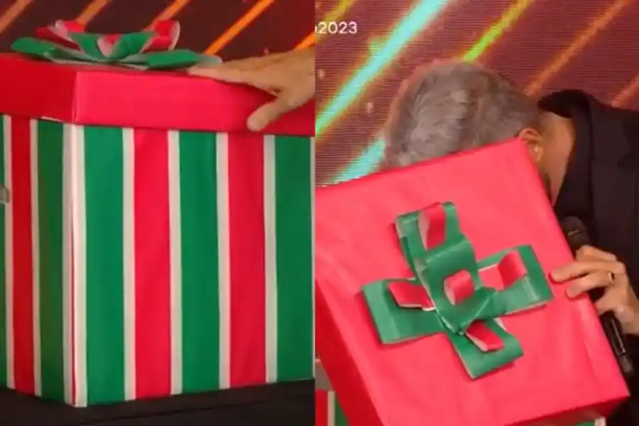 La caja de regalo para Larry