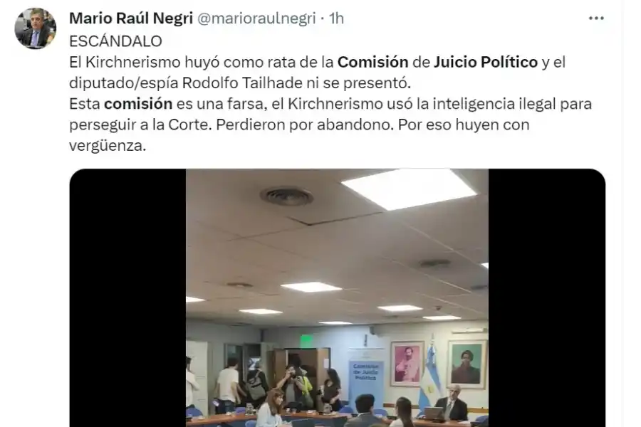 El oficialismo levantó la reunión de la comisión de juicio político ante el escándalo por el espionaje