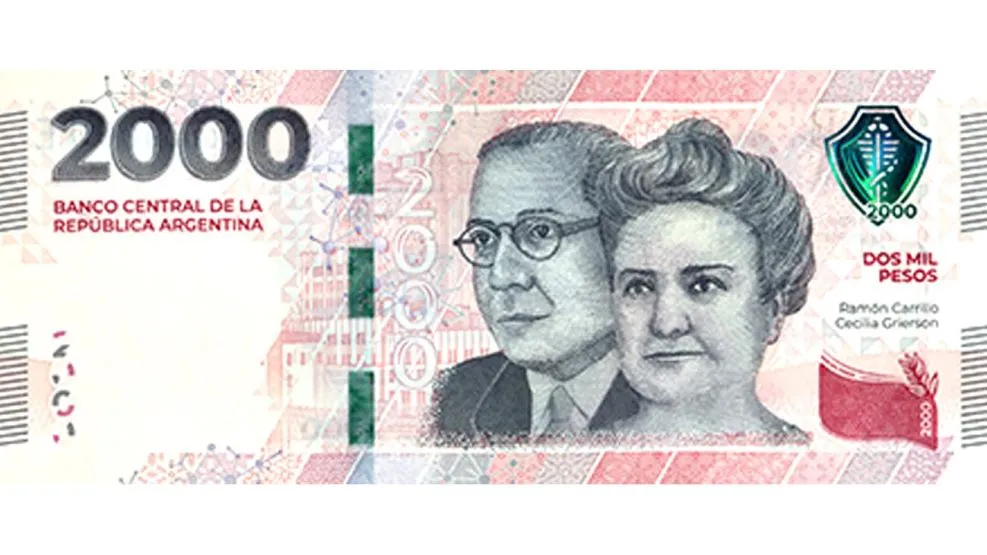 El Banco Central emitió el nuevo billete de $2.000