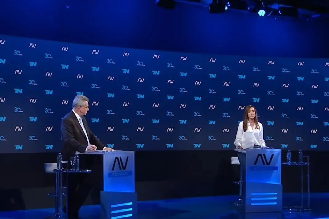 Villarruel y Rossi apelaron al descrédito del rival en el debate de candidatos a vicepresidentes