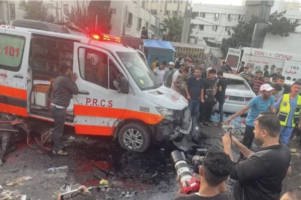 Máxima tensión en Gaza por el bombardeo al hospital Al Shifa, que alberga a miles de refugiados