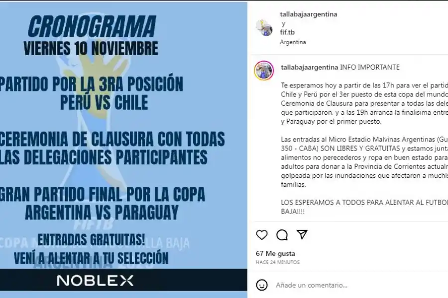 Argentina puede levantar otra Copa Mundial: la de talla baja