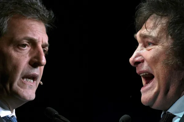 Debate entre un pasado que condena (Massa) y el futuro que trastorna (Milei)