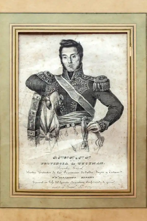 ALEJANDRO HEREDIA. El combatiente de la Independencia se sumó a la causa federal y habló en latín con el detenido.