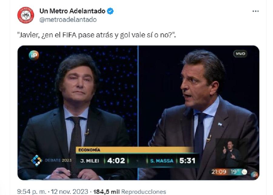 Mirá los mejores memes del debate presidencial entre Sergio Massa y Javier Milei