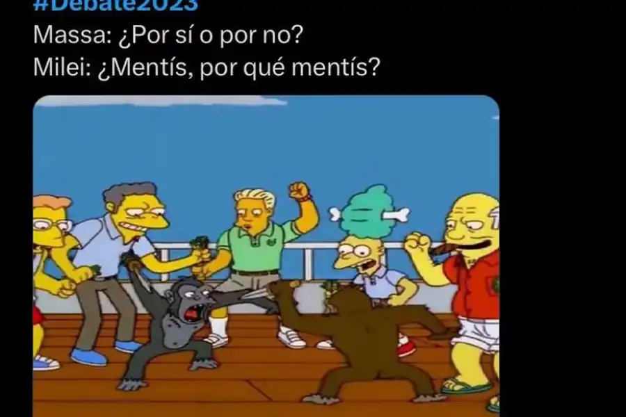 Mirá los mejores memes del debate presidencial entre Sergio Massa y Javier Milei